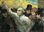 Honore  Daumier The Uprising painting